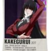 kakegurui poster poster quote shaw phillips - Anime Tapestry UK Store