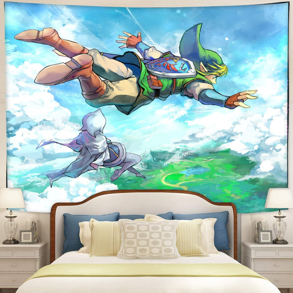 legend of zelda skyward sword 1 tapestry room decor - Anime Tapestry UK Store