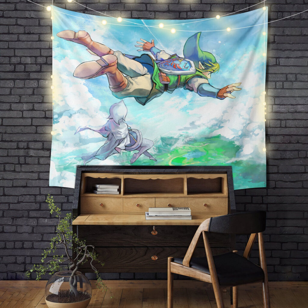 legend of zelda skyward sword 1 tapestry room decor - Anime Tapestry UK Store