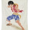 monkey d luffy typography art inspirowl design - Anime Tapestry UK Store