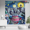 naruto starry night konoha tapestry twin 6570in 750 - Anime Tapestry UK Store