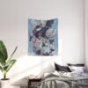 nu gundam watercolor tapestries 1 - Anime Tapestry UK Store