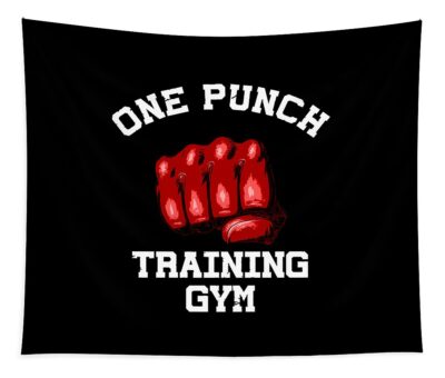 one punch gym lan rindu transparent - Anime Tapestry UK Store