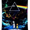 pink floyd rick and morty perez gaither transparent - Anime Tapestry UK Store