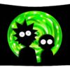 rick and morty silhouette samuel whitton - Anime Tapestry UK Store