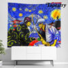 samurai warriors gintama starry night tapestry twin 6570in 320 - Anime Tapestry UK Store
