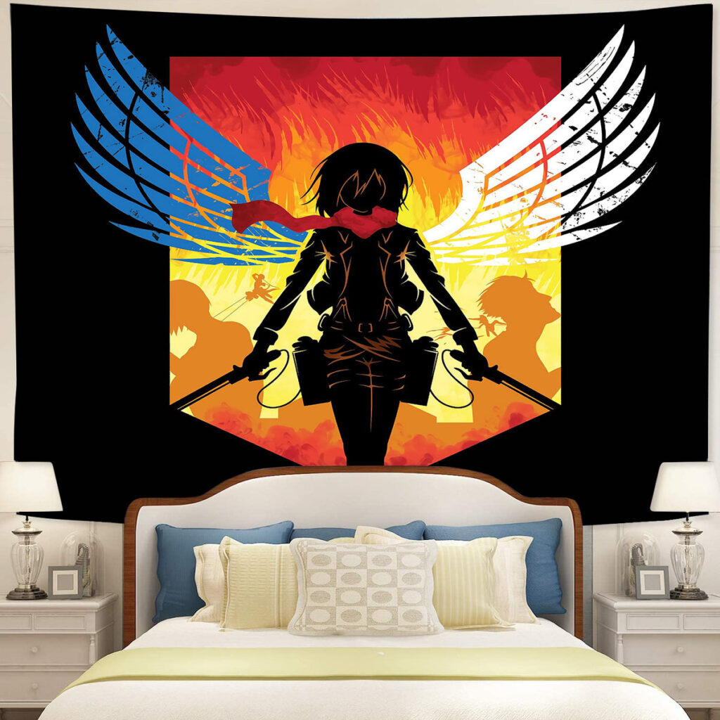 shingeki no kyojin mikasa - Anime Tapestry UK Store