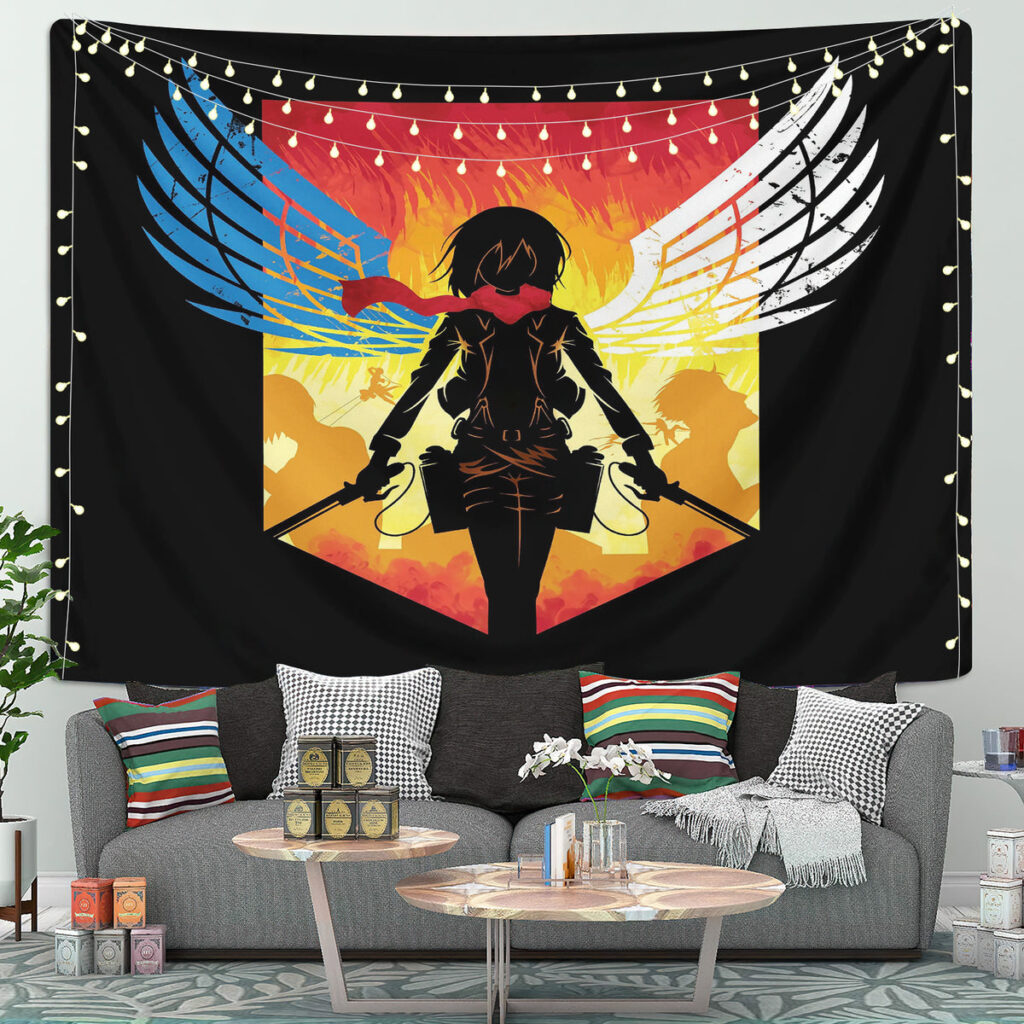 shingeki no kyojin mikasa - Anime Tapestry UK Store
