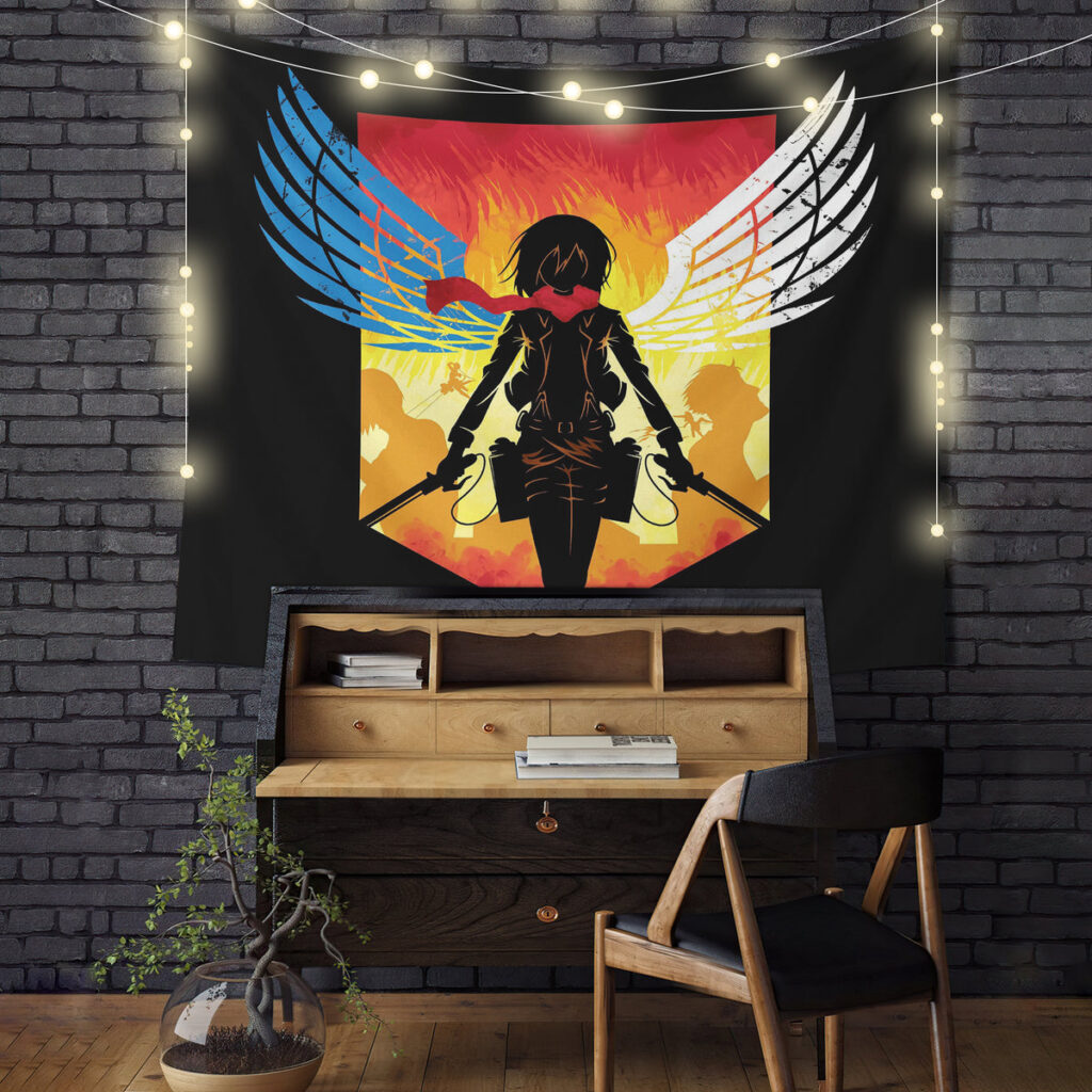 shingeki no kyojin mikasa - Anime Tapestry UK Store