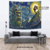 starry night howls moving castle wall tapestry 711 700x700 1 - Anime Tapestry UK Store