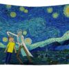 starry night x rick and morty hafssa bekkali - Anime Tapestry UK Store