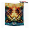 trippy attack on titan tapestry twin 6570in 673 - Anime Tapestry UK Store