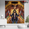 trippy eren yeager timeskip attack on titan tapestry twin 6570in 459 - Anime Tapestry UK Store