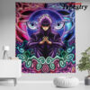 trippy gojo satoru hollow purple jujutsu kaisen tapestry twin 6570in 431 - Anime Tapestry UK Store