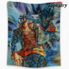 trippy jotaro kujo star platinum jojos bizarre adventure tapestry twin 6570in 721 - Anime Tapestry UK Store