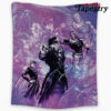 trippy lucid stardust jojos bizarre adventure tapestry twin 6570in 570 - Anime Tapestry UK Store