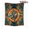 trippy mikasa ackerman attack on titan tapestry twin 6570in 728 - Anime Tapestry UK Store