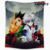 trippy power duo gon killua hunter x tapestry twin 6570in 801 - Anime Tapestry UK Store