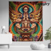 trippy ryomen sukuna jujutsu kaisen tapestry twin 6570in 856 - Anime Tapestry UK Store