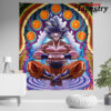 trippy ultra instinct goku dragon ball super tapestry twin 6570in 710 - Anime Tapestry UK Store