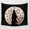 uchiha silhouette3281240 tapestries - Anime Tapestry UK Store