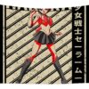 vintage sailor moon haruka girl anime gifts idea gleam shinny transparent - Anime Tapestry UK Store