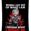 when i let go of what i am goku regina guatalamo transparent - Anime Tapestry UK Store