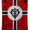 zeon flag texture black andrea gatti - Anime Tapestry UK Store