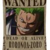 zoro bounty wanted poster one piece roronoa zoro - Anime Tapestry UK Store